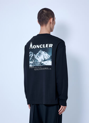 LN-CC® - Moncler RE/ICONS: K2 Print Long Sleeve Cotton T-Shirt - Black Moncler RE/ICONS K2 Print Long Sleeve Cotton T-Shirt Black mon0166068