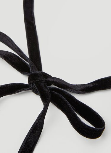 Velvet Bow Tie Maison Margiela Velvet Bow Tie Black mla0254002