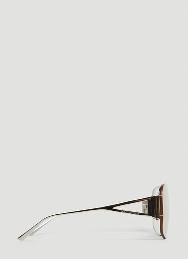 Bottega Veneta Aviator Glasses Silver bov0243094