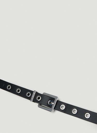 GANNI Eyelet Belt Black gan0251101