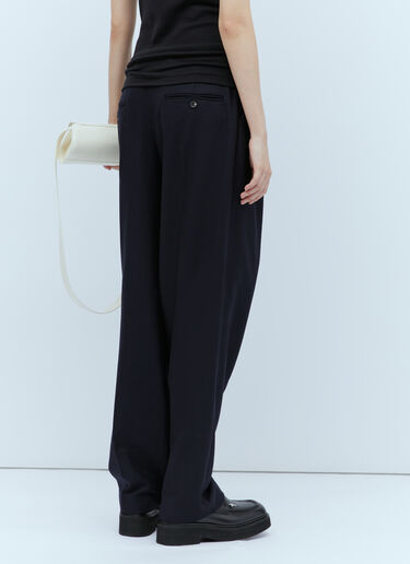 Double-Pleated Tailored Pants TOTEME Double-Pleated Tailored Pants Navy tot0254013