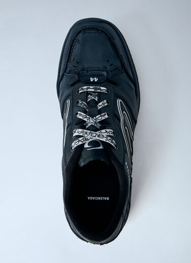 Balenciaga Hamptons Worn-Out Sneakers Black bal0165027