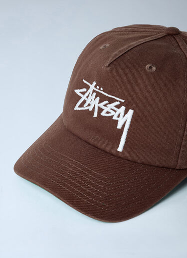 Stüssy Logo Motif Baseball Cap Brown sts0162019