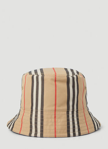Burberry Icon 条纹渔夫帽 米色 bur0346001