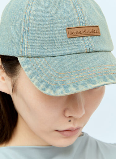 Acne Studios 徽标贴饰牛仔布棒球帽 蓝色 acn0255020