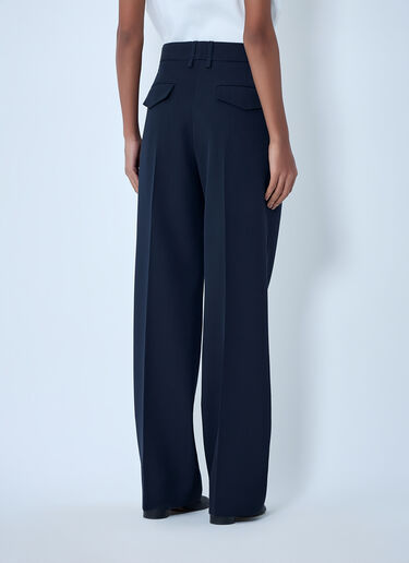 Jil Sander High-Waisted Pleated Pants Navy jil0264003