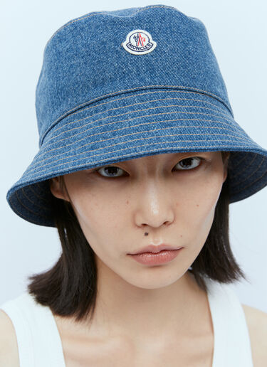 Moncler Denim Bucket Hat Blue mon0256033