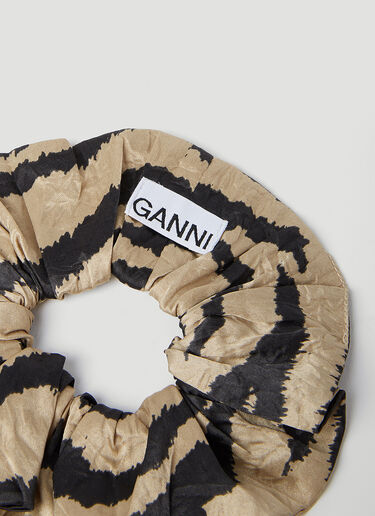 GANNI 褶皱缎面发圈 卡其色 gan0253083