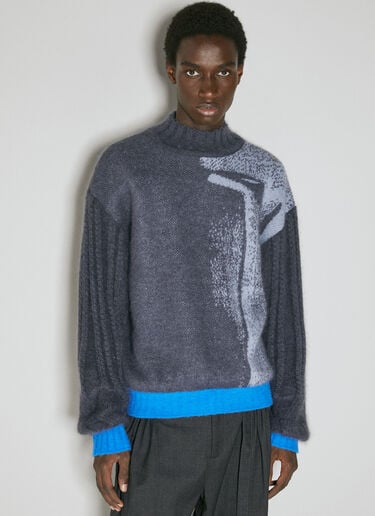 Kiko Kostadinov Mariann Knit Sweater Blue kko0154012