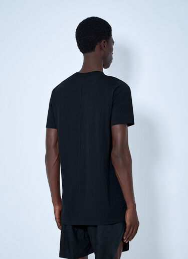 LN-CC® - Rick Owens: Crewneck Cotton T-Shirt - Black Rick Owens Crewneck Cotton T-Shirt Black ric0165050
