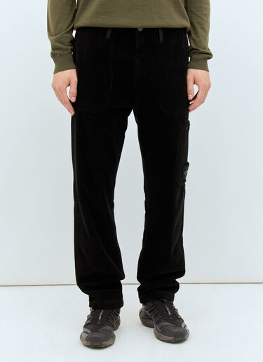 Stone Island Corduroy Pants Black sto0158027