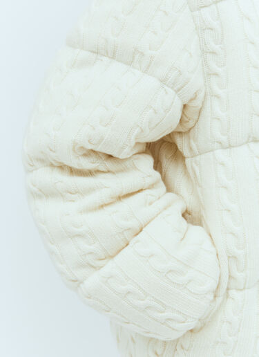 Moncler x Palm Angels Dendrite Wool Down Jacket White mpa0255003