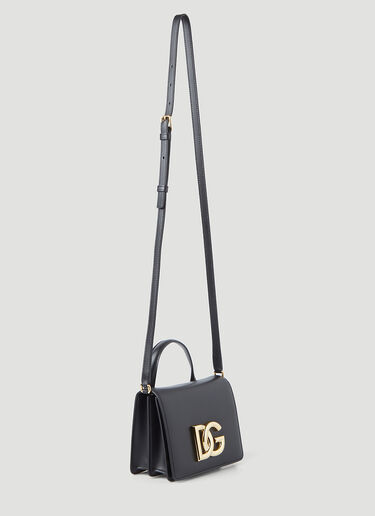 Dolce & Gabbana Logo Plaque Shoulder Bag Black dol0246067