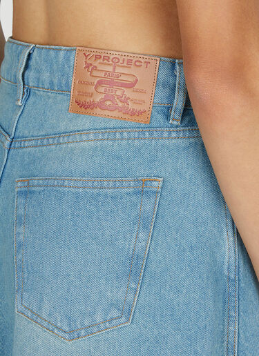 Y/Project Cutout Denim Skirt Blue ypr0252014