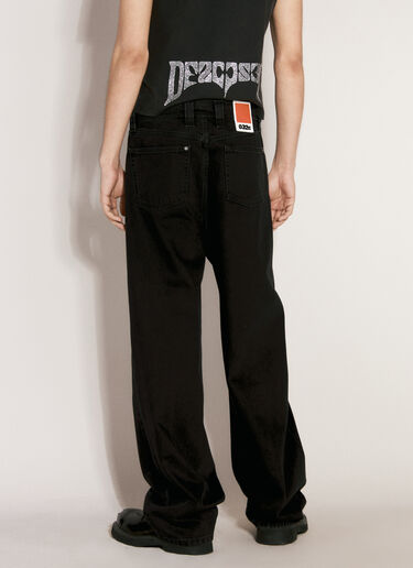032C Logo Embroidery Baggy Jeans Black cee0356001