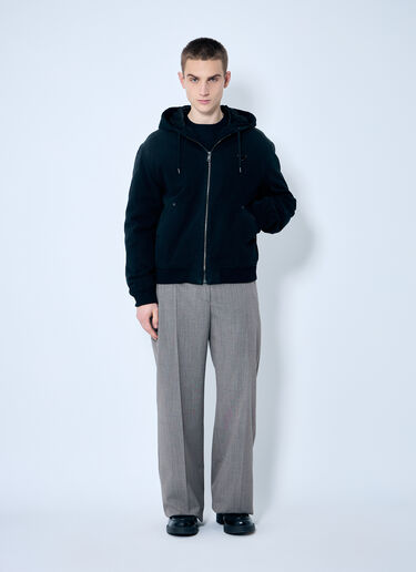 Prada Denim Hooded Jacket Black pra0159030