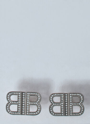 Balenciaga BB Earrings Silver bal0259047