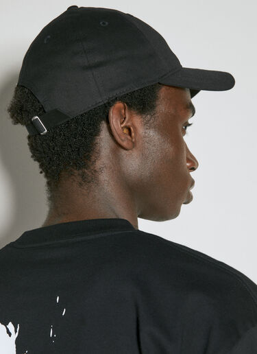 x NE 徽标印花棒球帽 Yohji Yamamoto x NE 徽标印花棒球帽 黑色 yoy0154017