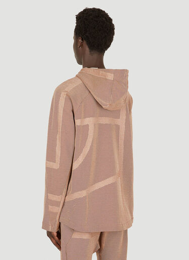 Byborre Graphic Knit Hooded Sweatshirt Brown byb0148008