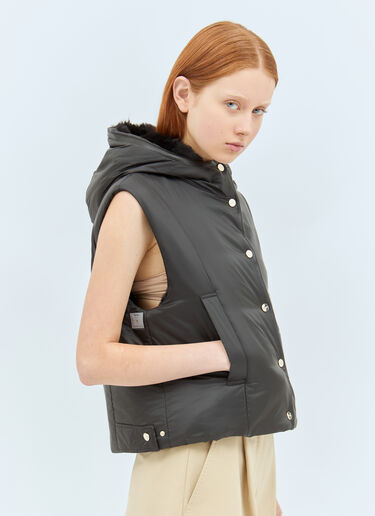 Max Mara Reversible Gilet Black max0257054