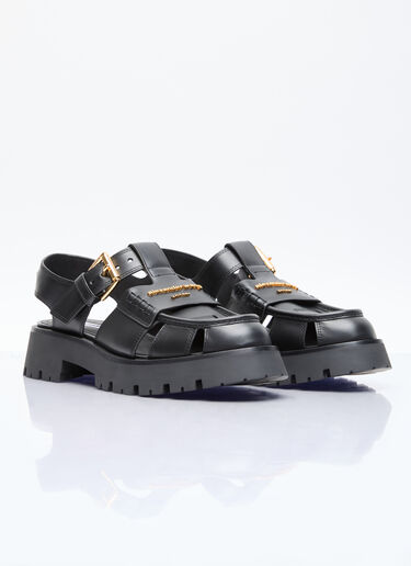 Alexander Wang Carter Cage Sandals Black awg0256022