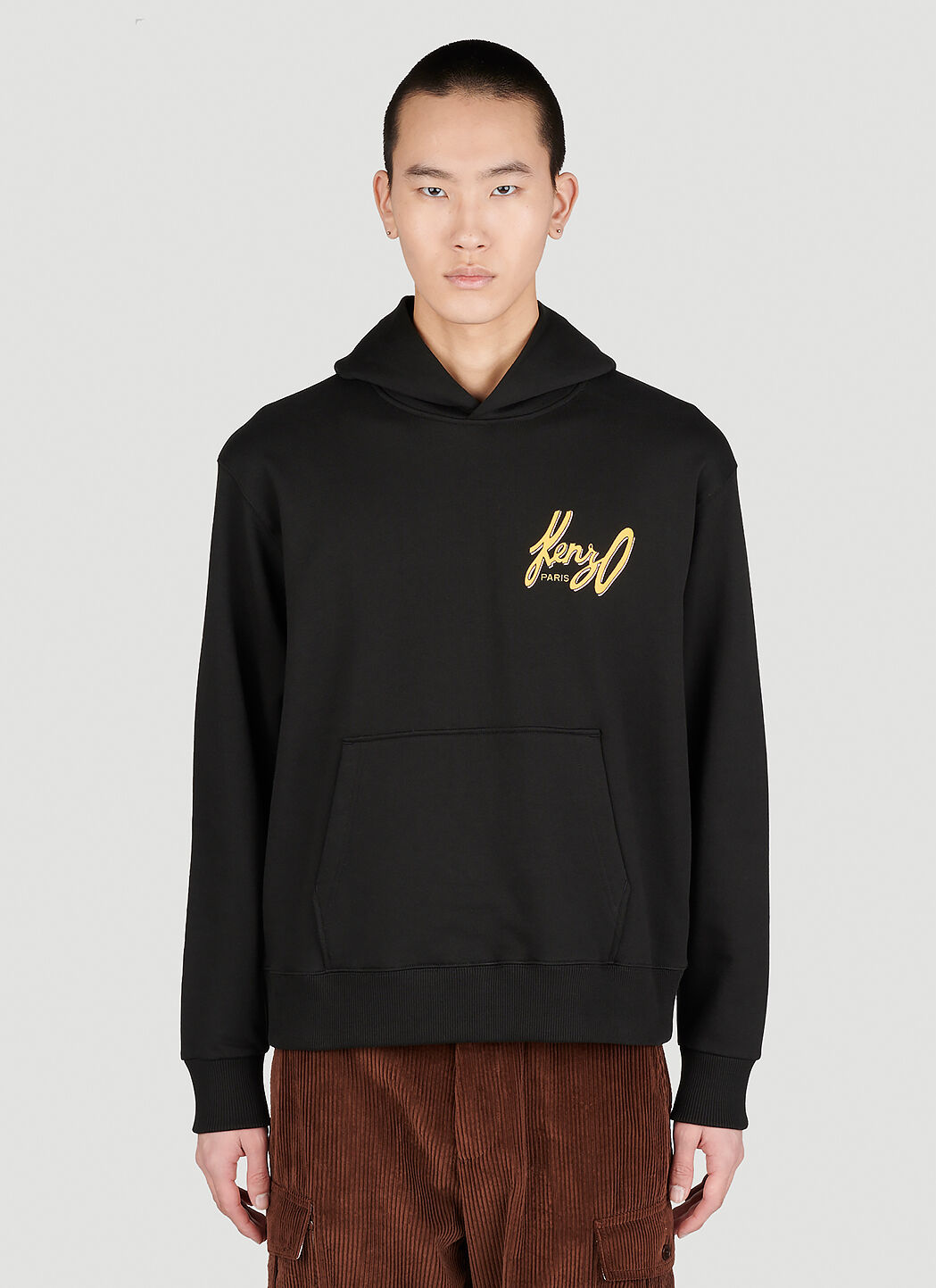 Kenzo logo hooded sweatshirt online