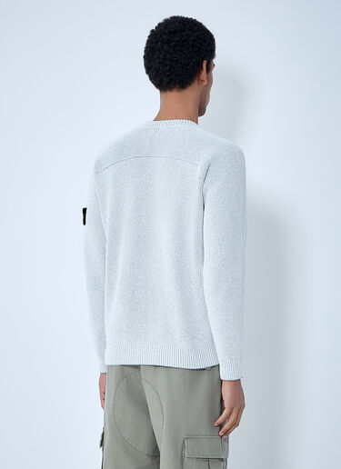 Stone Island Ribbed Knit Crewneck Sweater Grey sto0164073