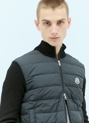 Moncler 衬垫拉链开衫 黑色 mon0155031