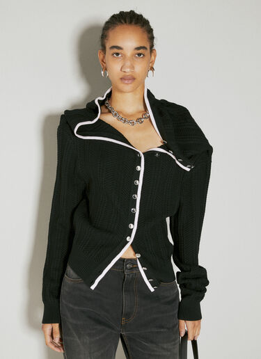 Chain Necklace Cardigan Y/Project Chain Necklace Cardigan Black ypr0254001