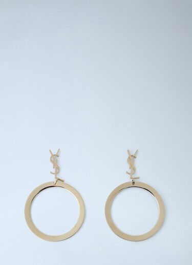 Saint Laurent Cassandre 吊坠圈形耳环  金色 sla0255079