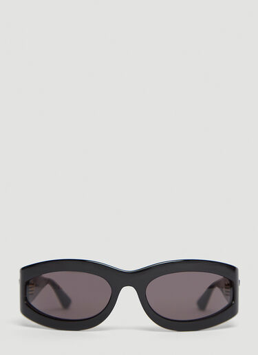 Bottega Veneta Oversized Acetate Sunglasses Black bov0243096