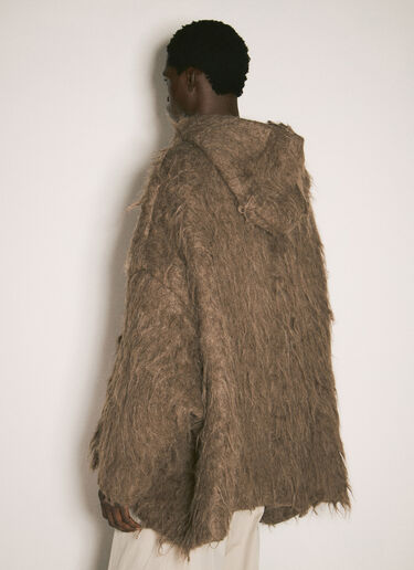 Rick Owens Porterville Jumbo Hooded Peter Jacket Brown ric0157011