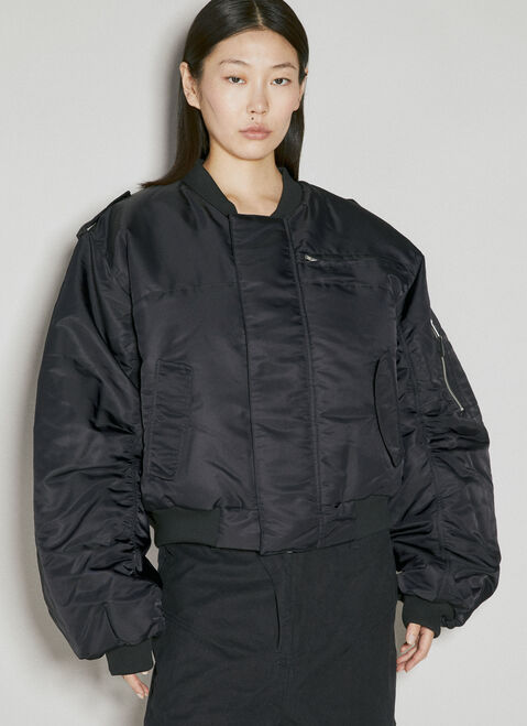 Entire Studios A-2 Bomber Jacket Black ent0253019