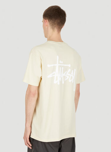 Stüssy Basic Logo Print T-Shirt Cream sts0350026
