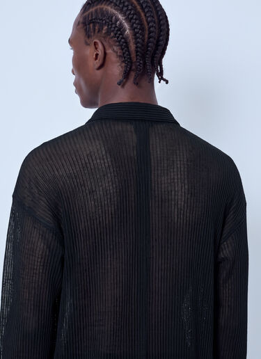 Homme Plissé Issey Miyake Rustic Mesh Shirt Black hmp0166010