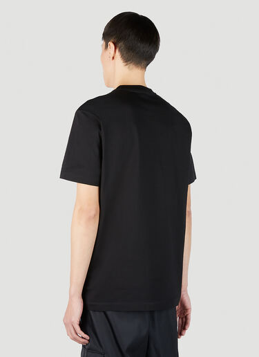 Varsity Logo Appliqué T-Shirt Versace Varsity Logo Appliqué T-Shirt Black ver0151006