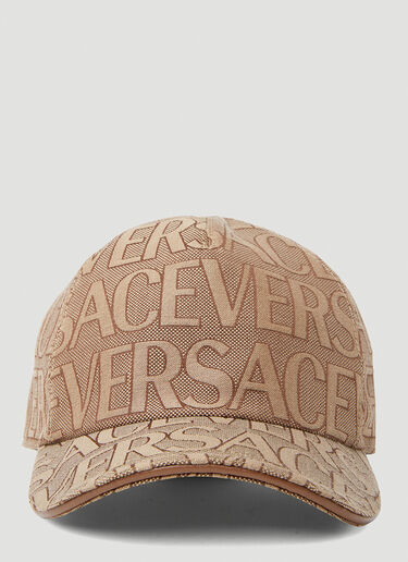 Versace Logo Baseball Cap Beige ver0153042