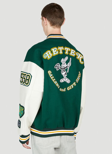 Better Gift Shop Gallery And Gift Shop 2023 Varisty Jacket Green bfs0154002