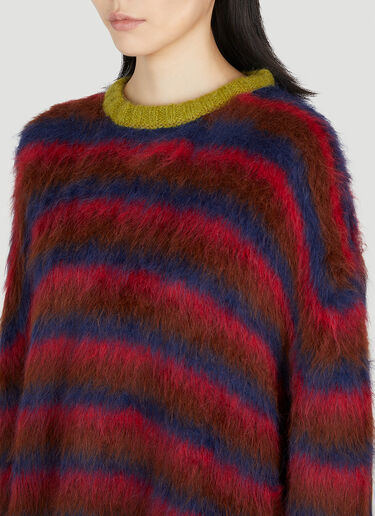 Striped Sweater Brain Dead Striped Sweater Red bra0353005