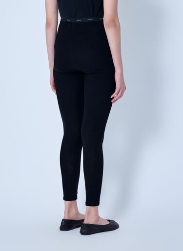 LN-CC® - Yohji Yamamoto: Basic Leggings - Black Yohji Yamamoto Basic Leggings Black yoy0263014