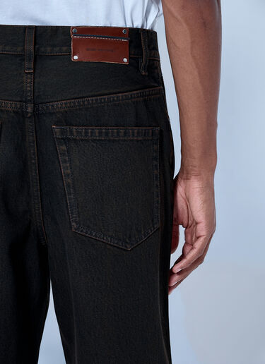 LN-CC® - Dries Van Noten: Pine Denim Jeans - Dark Brown Dries Van Noten Pine Denim Jeans Dark Brown dvn0165010