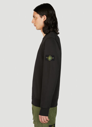 Compass Patch Sweatshirt Stone Island Compass Patch Sweatshirt Black sto0152063