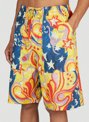 Marni x No Vacancy Galactic Paradise Bermuda Shorts Multicolour mvy0153007
