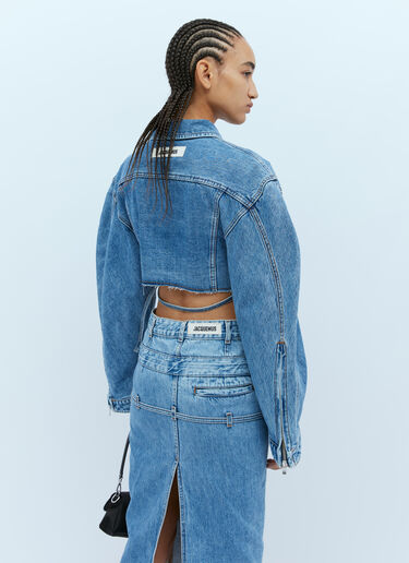 Le Haut De Nimes Corto Denim Jacket Jacquemus Le Haut De Nimes Corto Denim Jacket Blue jac0254024