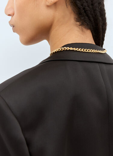 Jacquemus The Round Carré Necklace Gold jas0256007