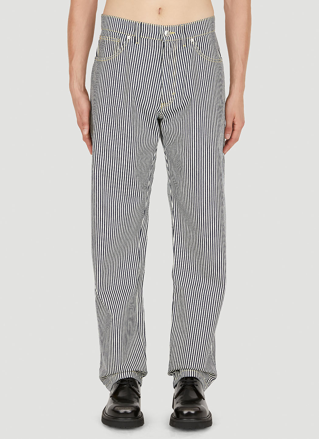 Striped loose fit pants clearance