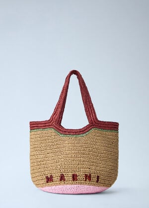 Marni Woven Tote Bag Beige mni0264009