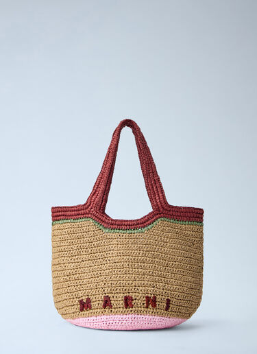 Marni Woven Tote Bag Beige mni0264009