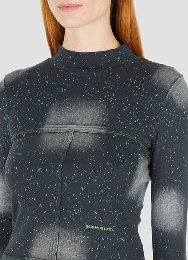 Eckhaus Latta Lapped Baby Top Black eck0251001