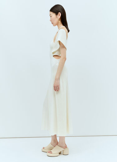 Chloé 镂空无袖网眼连衣裙  米色 chl0256003